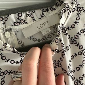 Loft size 8 white dress